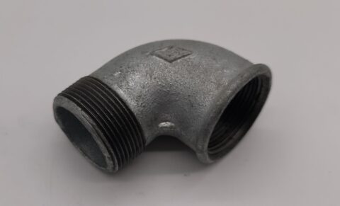 Horganyzott könyök 90° 6/4" KB